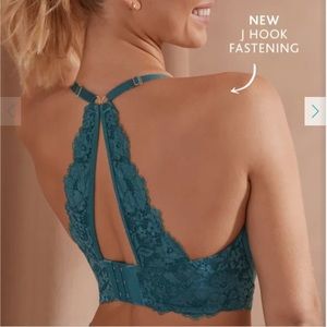 Teal-Green Plunge Bra, 30GG Bravissimo Alexa